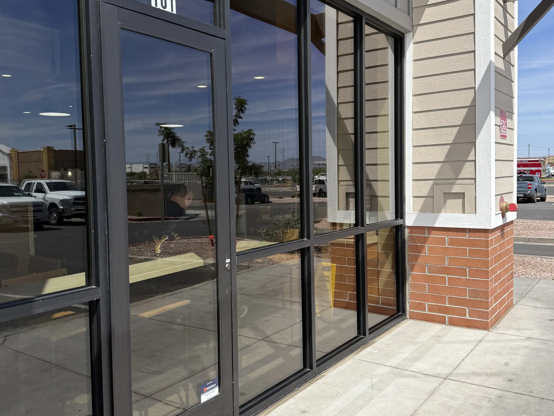 Clean storefront windows
