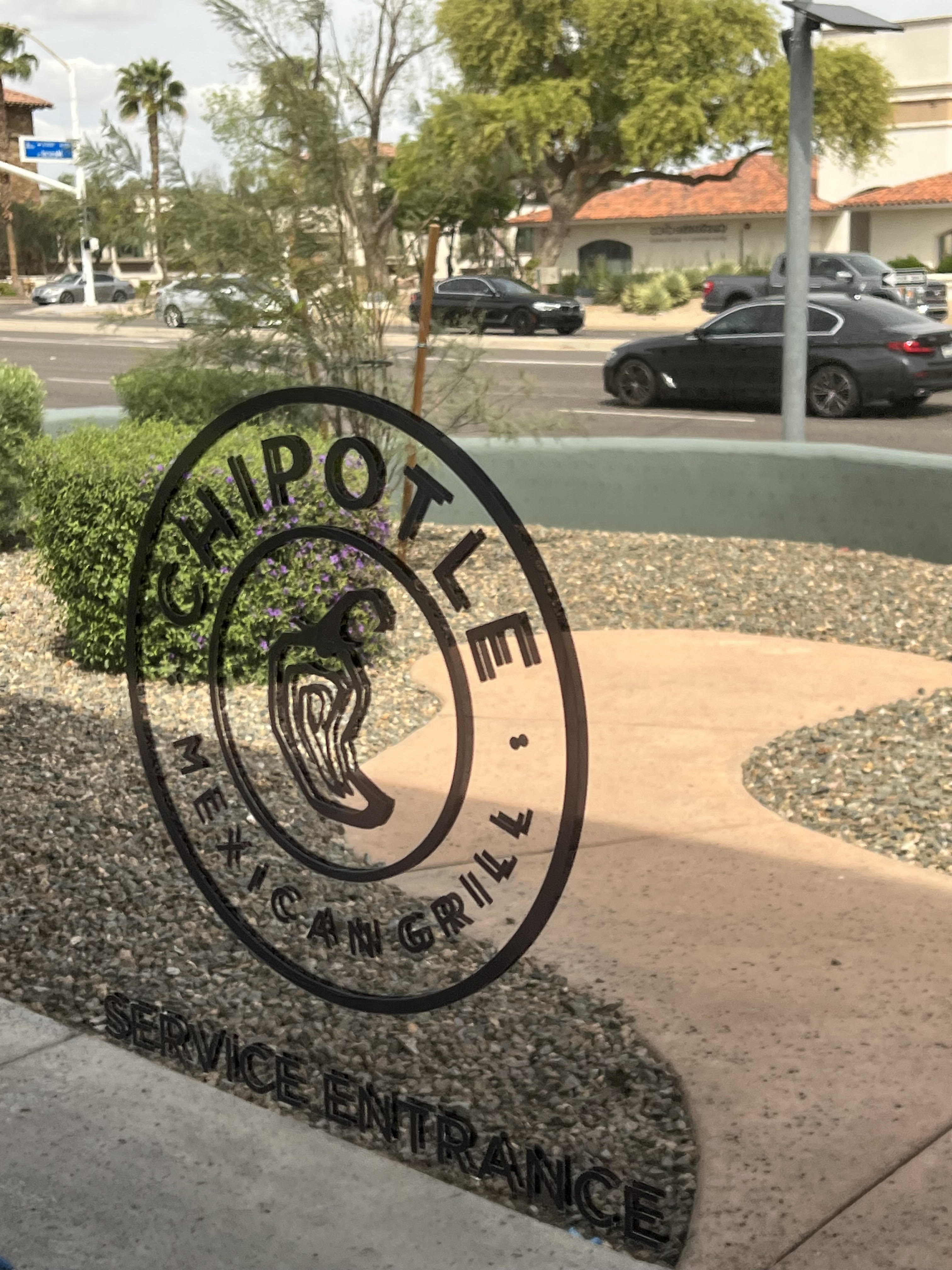 Clean Chipotle window after cleaning