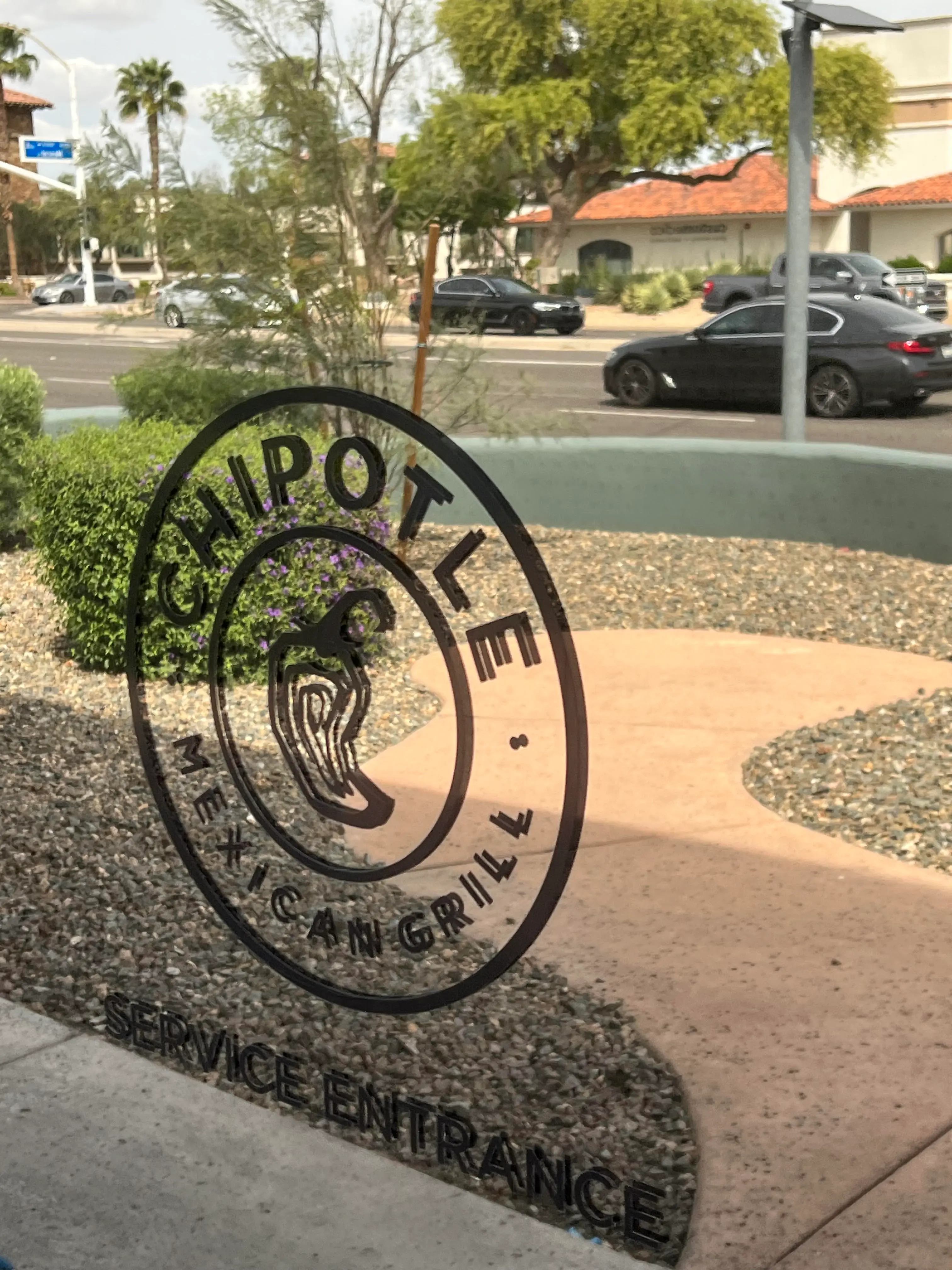 Chipotle storefront in Scottsdale Arizona before professional commercial window cleaning service